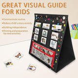 Maxbell Kids Visual Schedule Chart Multiuse Learning Materials for Teaching Supplies