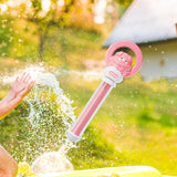 Maxbell Outdoor Water Spray Toy Portable Water Fighting Game for Beach Lawn Children pink