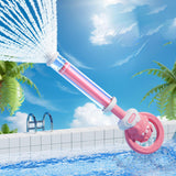 Maxbell Outdoor Water Spray Toy Portable Water Fighting Game for Beach Lawn Children pink