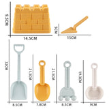 Maxbell 21Pcs Bucket and Spade Castle Sand Toys Travel Beach Toys for Children Gifts