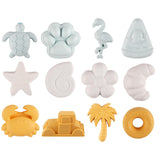 Maxbell 21Pcs Bucket and Spade Castle Sand Toys Travel Beach Toys for Children Gifts