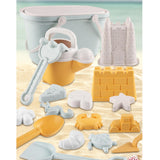 Maxbell 21Pcs Bucket and Spade Castle Sand Toys Travel Beach Toys for Children Gifts
