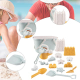 Maxbell 21Pcs Bucket and Spade Castle Sand Toys Travel Beach Toys for Children Gifts