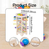 Maxbell Wooden Board Game Colorful Wooden Sticks Game Interactive for Preschool