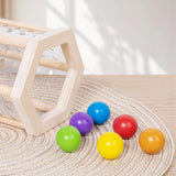 Maxbell Wooden Board Game Colorful Wooden Sticks Game Interactive for Preschool