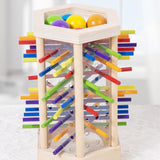 Maxbell Wooden Board Game Colorful Wooden Sticks Game Interactive for Preschool