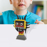 Maxbell Action Figure Building Blocks Room Decoration for Kids Ages 3+ Year Old Fans Yellow Black