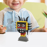 Maxbell Action Figure Building Blocks Room Decoration for Kids Ages 3+ Year Old Fans Yellow Black