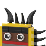 Maxbell Action Figure Building Blocks Room Decoration for Kids Ages 3+ Year Old Fans Yellow Black