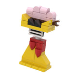 Maxbell Action Figure Building Blocks Room Decoration for Kids Ages 3+ Year Old Fans Yellow Pink