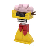 Maxbell Action Figure Building Blocks Room Decoration for Kids Ages 3+ Year Old Fans Yellow Pink