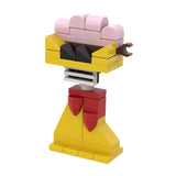 Maxbell Action Figure Building Blocks Room Decoration for Kids Ages 3+ Year Old Fans Yellow Pink