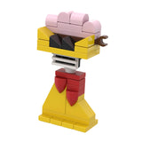 Maxbell Action Figure Building Blocks Room Decoration for Kids Ages 3+ Year Old Fans Yellow Pink