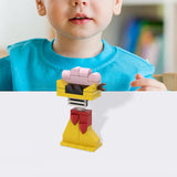 Maxbell Action Figure Building Blocks Room Decoration for Kids Ages 3+ Year Old Fans Yellow Pink