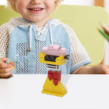 Maxbell Action Figure Building Blocks Room Decoration for Kids Ages 3+ Year Old Fans Yellow Pink