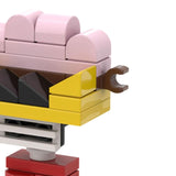 Maxbell Action Figure Building Blocks Room Decoration for Kids Ages 3+ Year Old Fans Yellow Pink