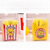Maxbell Cute French Fries Chips Eraser Student Prizes Children Gifts School Supplies