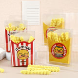 Maxbell Cute French Fries Chips Eraser Student Prizes Children Gifts School Supplies
