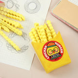 Maxbell Cute French Fries Chips Eraser Student Prizes Children Gifts School Supplies