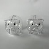 Maxbell Piggy Bank Transparent Home Decor Craft for Kids Great Gift Unique Money Pot