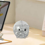 Maxbell Piggy Bank Transparent Home Decor Craft for Kids Great Gift Unique Money Pot