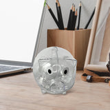 Maxbell Piggy Bank Transparent Home Decor Craft for Kids Great Gift Unique Money Pot