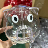 Maxbell Piggy Bank Transparent Home Decor Craft for Kids Great Gift Unique Money Pot