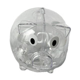 Maxbell Piggy Bank Transparent Home Decor Craft for Kids Great Gift Unique Money Pot