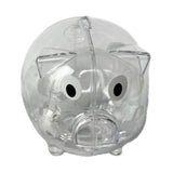 Maxbell Piggy Bank Transparent Home Decor Craft for Kids Great Gift Unique Money Pot
