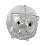 Maxbell Piggy Bank Transparent Home Decor Craft for Kids Great Gift Unique Money Pot