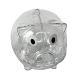 Maxbell Piggy Bank Transparent Home Decor Craft for Kids Great Gift Unique Money Pot