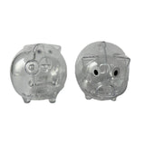 Maxbell Piggy Bank Transparent Home Decor Craft for Kids Great Gift Unique Money Pot