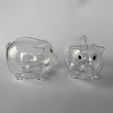 Maxbell Piggy Bank Transparent Home Decor Craft for Kids Great Gift Unique Money Pot