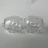 Maxbell Piggy Bank Transparent Home Decor Craft for Kids Great Gift Unique Money Pot