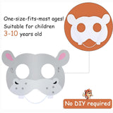 Maxbell 16Pcs Animal Face Mask Decorations for Masquerade Boys Girls Farmhouse Theme