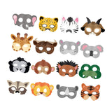 Maxbell 16Pcs Animal Face Mask Decorations for Masquerade Boys Girls Farmhouse Theme