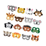 Maxbell 16Pcs Animal Face Mask Decorations for Masquerade Boys Girls Farmhouse Theme