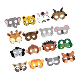 Maxbell 16Pcs Animal Face Mask Decorations for Masquerade Boys Girls Farmhouse Theme
