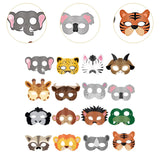 Maxbell 16Pcs Animal Face Mask Decorations for Masquerade Boys Girls Farmhouse Theme