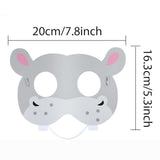 Maxbell 16Pcs Animal Face Mask Decorations for Masquerade Boys Girls Farmhouse Theme