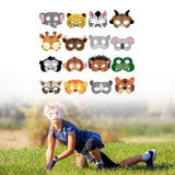 Maxbell 16Pcs Animal Face Mask Decorations for Masquerade Boys Girls Farmhouse Theme