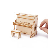Maxbell 3D Puzzles Aesthetic DIY Piano Music Box for Holiday Birthday Gift Men Women