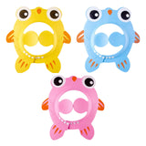 Maxbell Shower Cap for Kids with Ear Cover Lovely Adjustable for Travel Indoor Pink