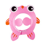 Maxbell Shower Cap for Kids with Ear Cover Lovely Adjustable for Travel Indoor Pink