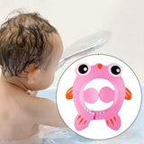 Maxbell Shower Cap for Kids with Ear Cover Lovely Adjustable for Travel Indoor Pink