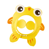 Maxbell Shower Cap for Kids with Ear Cover Lovely Adjustable for Travel Indoor yellow