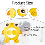 Maxbell Shower Cap for Kids with Ear Cover Lovely Adjustable for Travel Indoor yellow