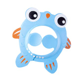 Maxbell Shower Cap for Kids with Ear Cover Lovely Adjustable for Travel Indoor blue