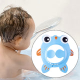 Maxbell Shower Cap for Kids with Ear Cover Lovely Adjustable for Travel Indoor blue