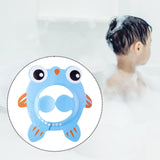 Maxbell Shower Cap for Kids with Ear Cover Lovely Adjustable for Travel Indoor blue